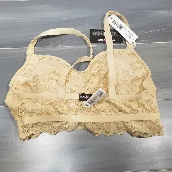 Cosabella Never Say Never Mommie Nursing Bra Maternity Blush Lace Large - Picture 8 of 12